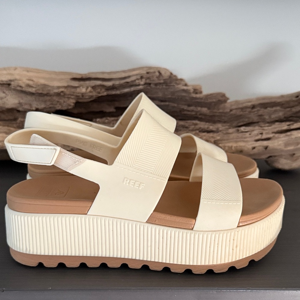 Reef Women's Tan Platform Sandals